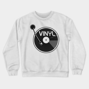 Vinyl Record Turntable Crewneck Sweatshirt